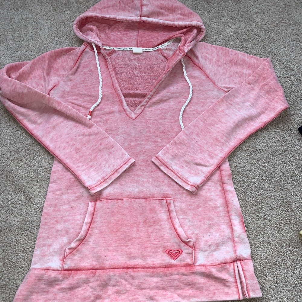 Pink ROXY lightweight hoodie